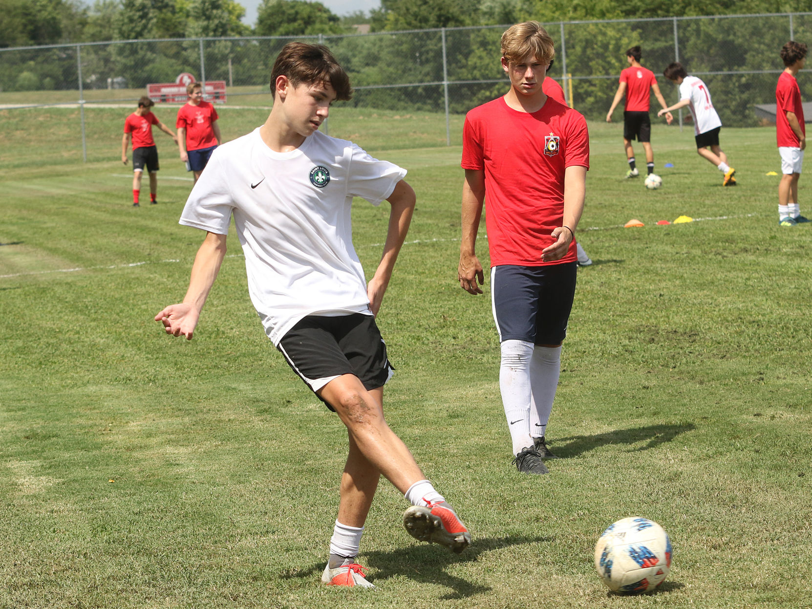 Parkway Central soccer practice